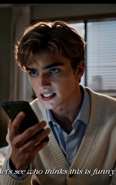 "Let's see who thinks this is funny" — Noah scrolling at the news, somewhere between disbelief and a headache (ep2, subtitles as aired)