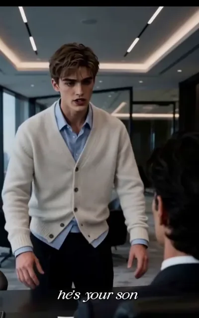 "He's your son" — Noah leans across the meeting table to tell his Alpha CEO the fact of the matter (ep6, subtitles as aired)