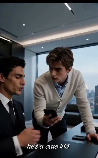 "He's a cute kid" — Adrian concedes a data point while Noah holds out the phone as evidence (ep6, subtitles as aired)