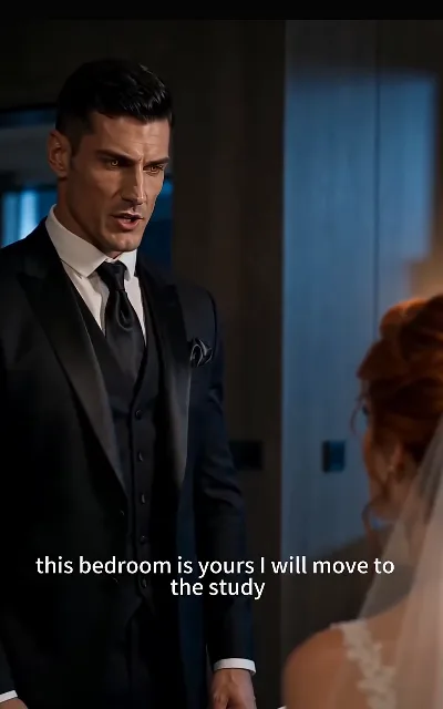 The separate-rooms truce — the study-door rule laid down on the wedding night — "this bedroom is yours I will move to the study" (ep4, subtitles as aired)