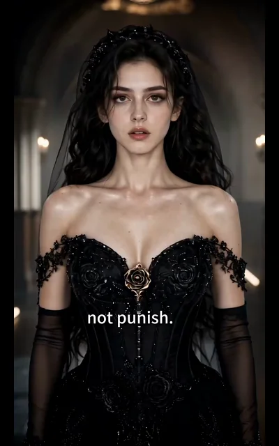 Episode 8 frame: a truncated subtitle moment — the guardian's confession cut short, as aired with no completion