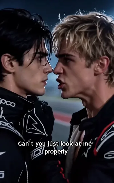 "Can’t you just look at me properly" — the garage confrontation, the rivalry tipping into something else (ep3, subtitles as aired)