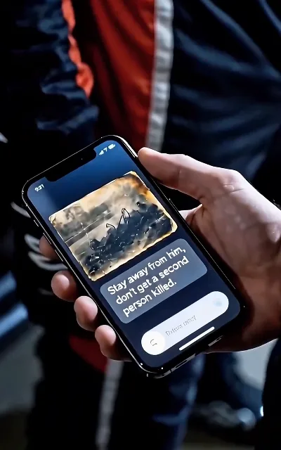 "Stay away from him, don’t get a second person killed." — the threatening text message, the sabotage thread pulling tight around them (ep3, chat-UI message, shown as aired; conflict beat, quoted as-is, not reused in page copy)