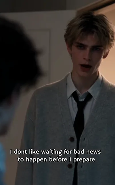 Noah speaks earnestly to Adrian, subtitle reads 