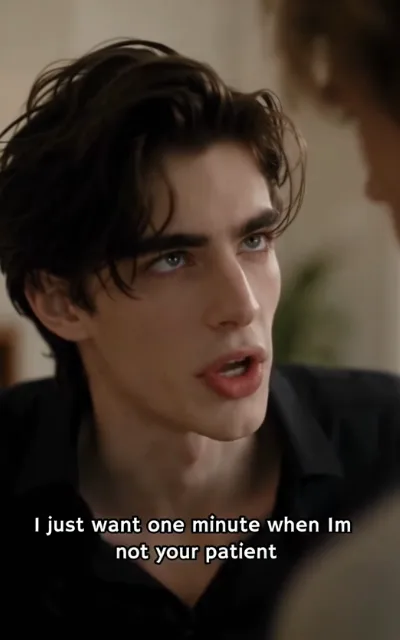 Adrian's face hardens with hurt, subtitle reads 