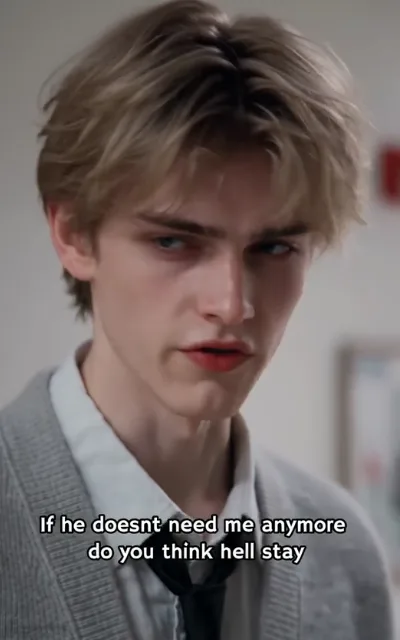 Close-up of Noah's worried face, subtitle reads 