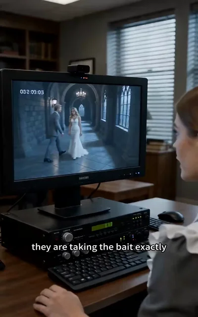 Episode 3 frame: 'they are taking the bait exactly' — the surveillance revelation
