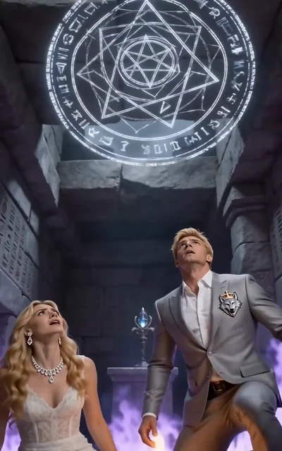 Episode 4 frame: the Cursed Luna in a crystal chamber — the curse tightens its grip