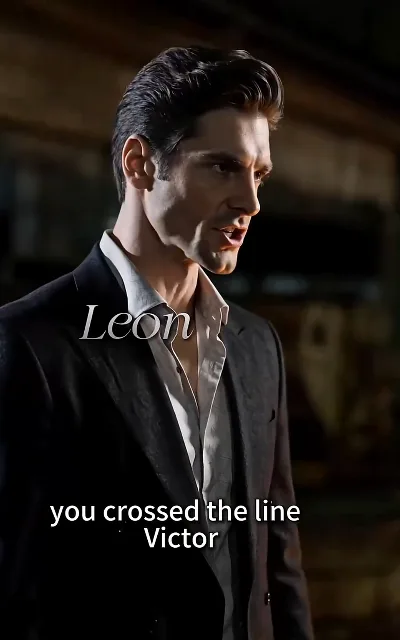 "you crossed the line Victor" — the warehouse standoff, the line that starts the war (ep1, subtitles as aired; conflict beat, quoted as-is, not reused in page copy)