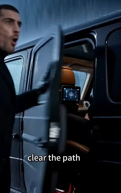"clear the path" — the convoy rolling up, the empire arriving in formation (ep2, subtitles as aired)