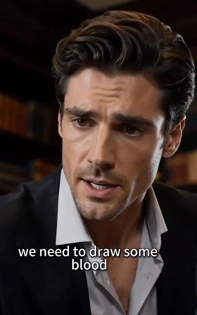 "we need to draw some blood" — the DNA test line, the lab coat and the paperwork (ep5, subtitles as aired; medical plotline)