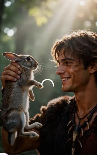 Holding up the grey rabbit — the healing daily arc