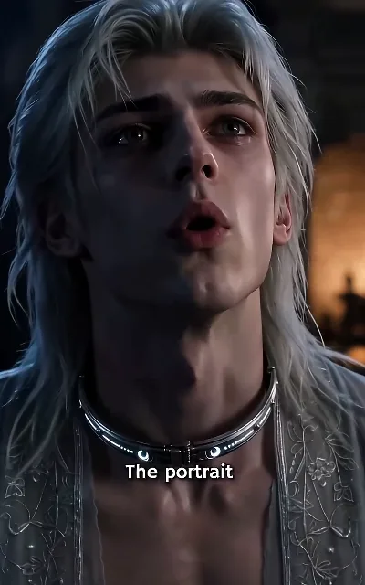 "The portrait" — Eli looks up tearfully, collar visible (ep3, subtitles as aired)