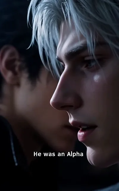 "He was an Alpha" — Eli’s profile in the foreground, Draven’s outline behind (ep4, subtitles as aired)