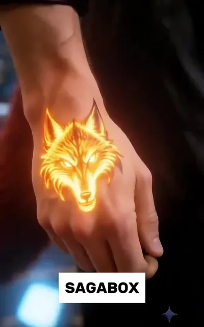 Frame ep01-f00 from episode 1 — The wolf mark (ep1; subtitles as aired — The Voss family totem)