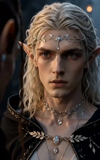 Frame ep02-f03 from episode 2 — The elven prince at last (ep2; subtitles as aired — The purest royal bloodline of this generation)