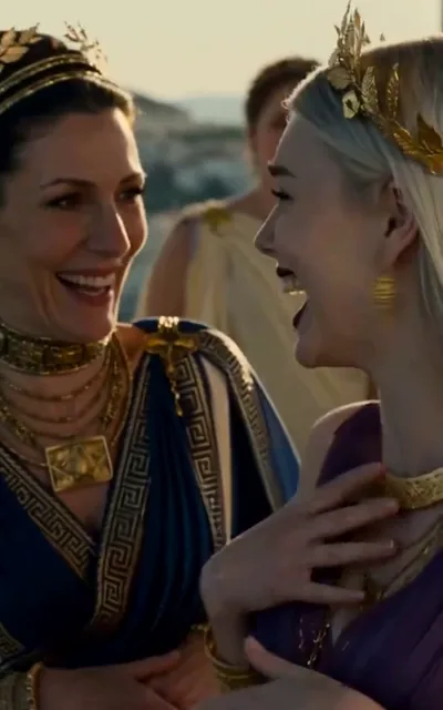 Frame ep03-f00 from episode 3 — The court mocks the beggar (ep3; subtitles as aired — You rejected the elite of Athens for a lowly minister)
