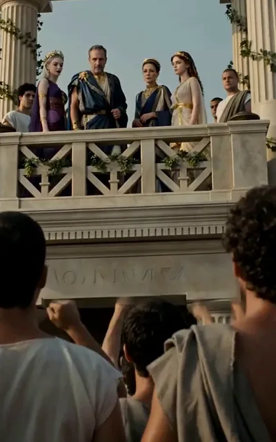 Frame ep03-f01 from episode 3 — Apollo explains the law (ep3; subtitles as aired — The Laurel is Apollo's decree)
