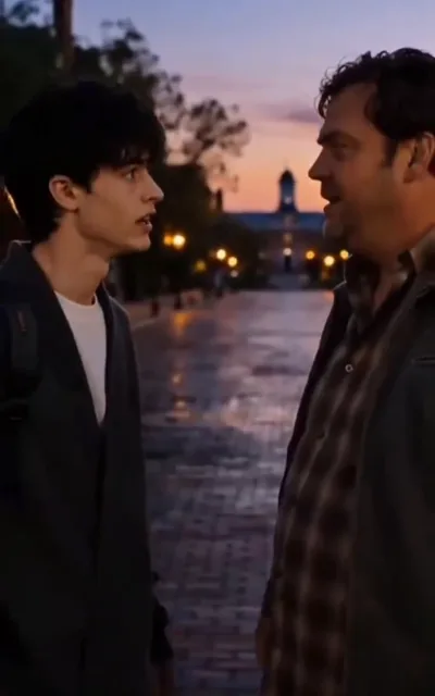 Frame ep02-f00 from episode 2 — Caleb's warning (ep2; subtitles as aired — I'm 100% straight. Stay far away from me)