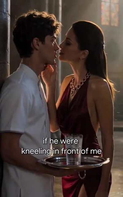 Frame ep01-f04 from episode 1 — Arthur and the Billionairess (ep1; subtitles as aired — If he were kneeling in front of me)