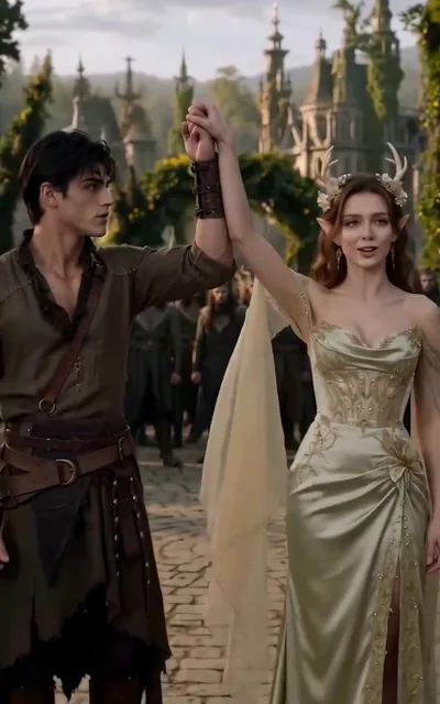 Frame ep01-f00 from episode 1 — Riley takes Aiden's hand (ep1; subtitles as aired — I take Aiden Reed as my mate)