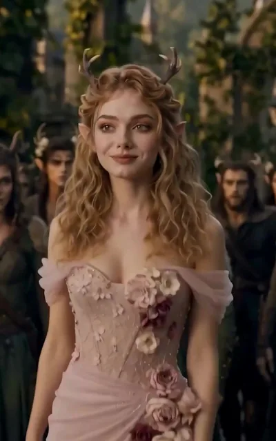 Frame ep01-f05 from episode 1 — Zoe in pink (ep1; subtitles as aired — Zoe in the pink dress)