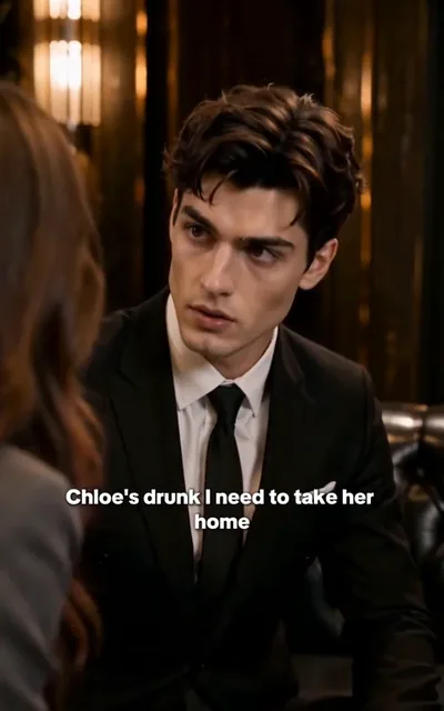 Frame ep06-f02 from episode 6 — Julian steps in after a night out (ep6; subtitles as aired — Chloe's drunk. I need to take her home.)