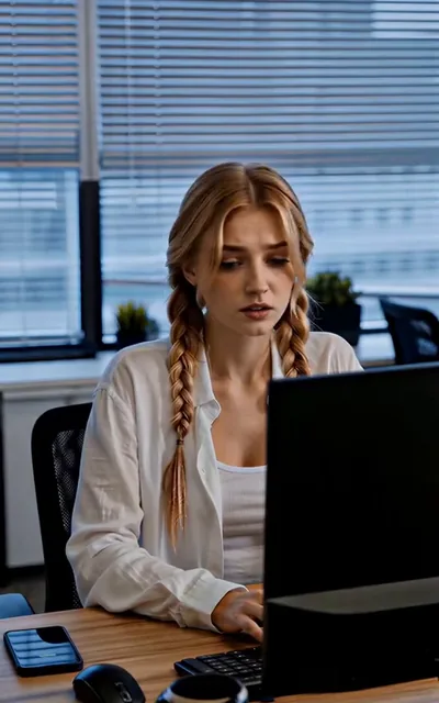 Frame ep08-f00 from episode 8 — Chloe alone with her pregnancy (ep8; subtitles as aired — But this is a living human being we're talking about.)