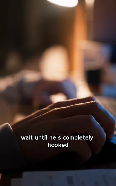 Frame ep01-f03 from episode 1 — The revenge vow (ep1; subtitles as aired — Wait until he's completely hooked. Then let him find out what it feels like to be played, Ethan Ward. Just wait.)