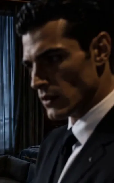 Frame ep04-f03 from episode 4 — Adrian, quietly taken aback (ep4; subtitles as aired — Did you just laugh? No. You did.)