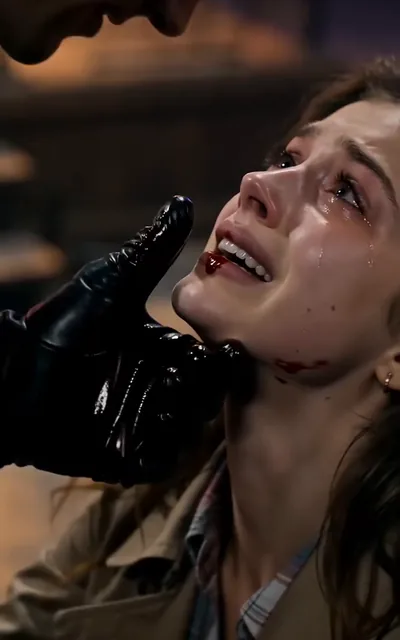 Frame ep03-f01 from episode 3 — Mia begs for her father's life (ep3; subtitles as aired — Don't kill him. He's all I have left. Just let him go.)