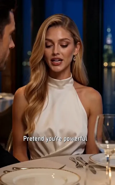 Frame ep06-f02 from episode 6 — The role they are playing (ep6; subtitles as aired — Pretend you're powerful.)
