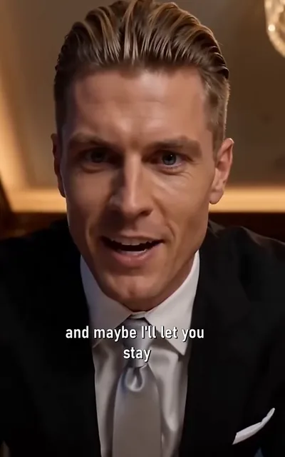 Frame ep07-f01 from episode 7 — The bet (ep7; subtitles as aired — Keep acting. Maybe I'll let you stay.)
