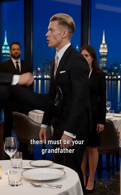 Frame ep08-f03 from episode 8 — The joke that backfires (ep8; subtitles as aired — Then I must be your grandfather.)