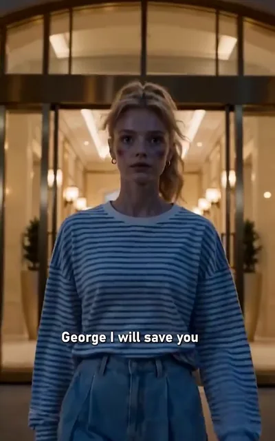 Frame ep05-f03 from episode 5 — Mia heads to the hotel for tips (ep5; subtitles as aired — I'm on my way, George. I will save you.)