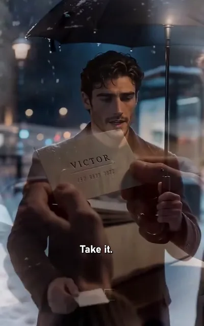 Frame ep02-f02 from episode 2 — The folder handed over (ep2; subtitles as aired — Take it. Erickson and Birch Group have always been rivals.)