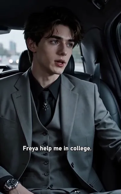 Frame ep04-f01 from episode 4 — College, recalled (ep4; subtitles as aired — Freya, help me in college. But now Freya and I are bound to break up.)