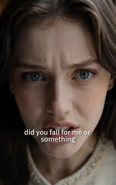 Frame ep01-f03 from episode 1 — Julian's faint smirk (ep1; subtitles as aired — Did you fall for me or something? — I honestly thought a man like him wouldn't just fall for anyone.)