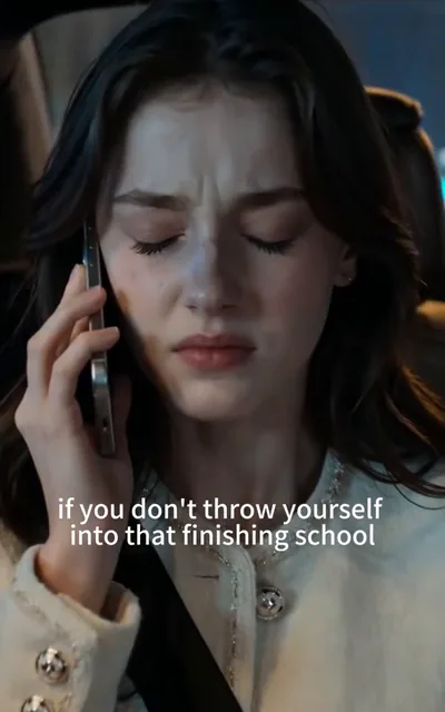 Frame ep05-f03 from episode 5 — Eva hears the comparison (ep5; subtitles as aired — If you don't throw yourself into that finishing school, how are you supposed to be worthy of the title Mrs. Sterling?)