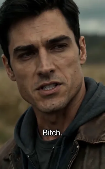 Frame ep03-f02 from episode 3 — Cassius sizes up the yard (ep3; subtitles as aired — Bitch.)