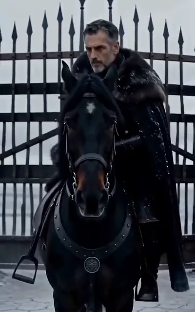 Frame ep01-f00 from episode 1 — The marshal sends Isola to Kalen (ep1; subtitles as aired — You're the only one left, Kalen. Step forward and take her. — I don't need a wife.)
