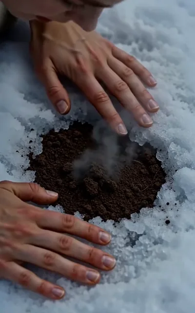 Frame ep06-f03 from episode 6 — Her gift wakes the soil (ep6; subtitles as aired — It's only a patch the size of my palm, but my ability is still here.)