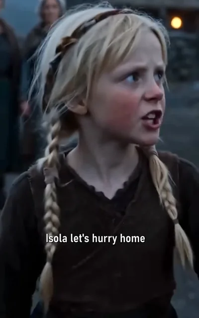 Frame ep08-f02 from episode 8 — Hurrying home (ep8; subtitles as aired — Isola, let's hurry home.)