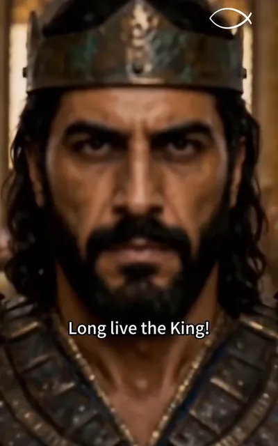 Frame ep05-f03 from episode 5 — The crowd rallies behind the crown (ep5; subtitles as aired — Long live the King!)