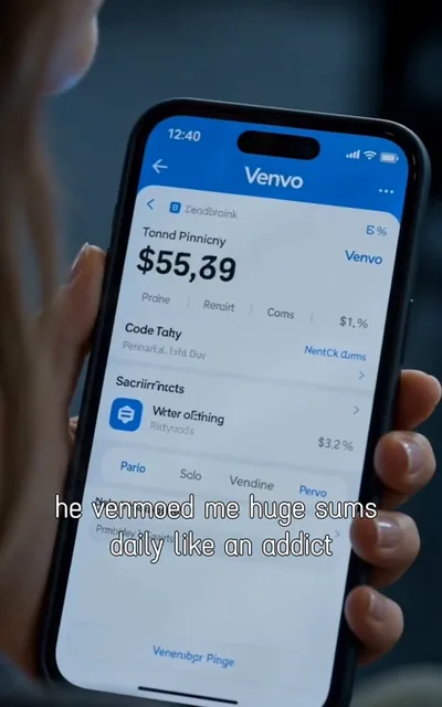 Frame ep02-f01 from episode 2 — The money he sent her (ep2; subtitles as aired — He Venmoed me huge sums daily like an addict.)
