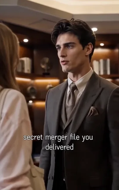 Frame ep05-f02 from episode 5 — The trap closes (ep5; subtitles as aired — Secret merger file you delivered.)