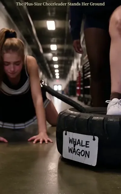 Frame ep01-f01 from episode 1 — Elowen under the gym lights (ep1; subtitles as aired — That's not training. That's bullying.)