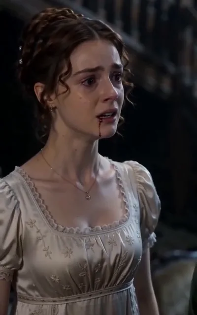 Frame ep01-f03 from episode 1 — Cecilia at the altar (ep1; subtitles as aired — This isn't a wedding. It's a transaction. I'm just merchandise being sold off.)
