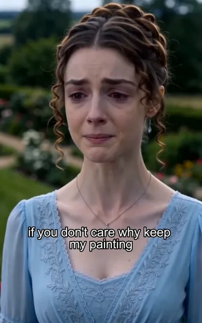 Frame ep06-f01 from episode 6 — She confronts him about the painting (ep6; subtitles as aired — If you don't care, why keep my painting?)