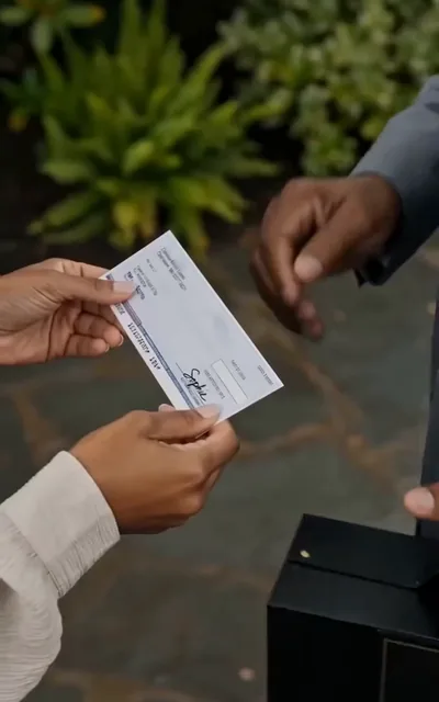 Frame ep01-f00 from episode 1 — The retirement thanks (ep1; subtitles as aired — George, you gave Julian years of loyal service and you never let a single thing go wrong. You've earned this.)